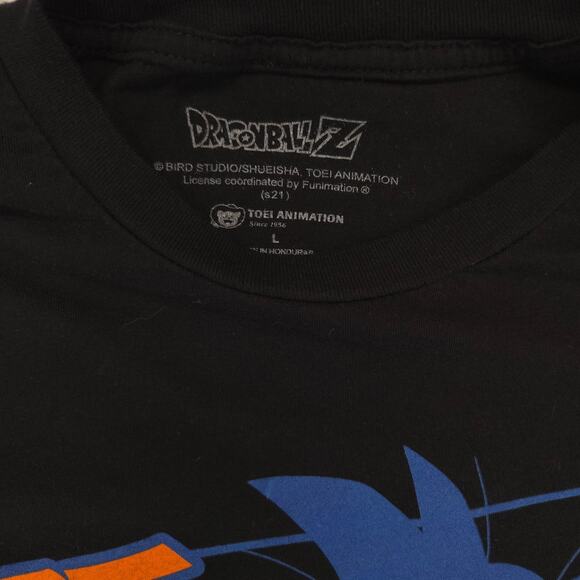 Dragon Ball Anime Crew Neck Graphic Casual T Shirt Adult Mens Size Large L Black - Picture 3 of 9